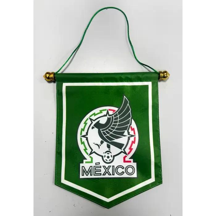 Drapeau du Mexique pour le football, taille 20x25cm, double face, MXPA001