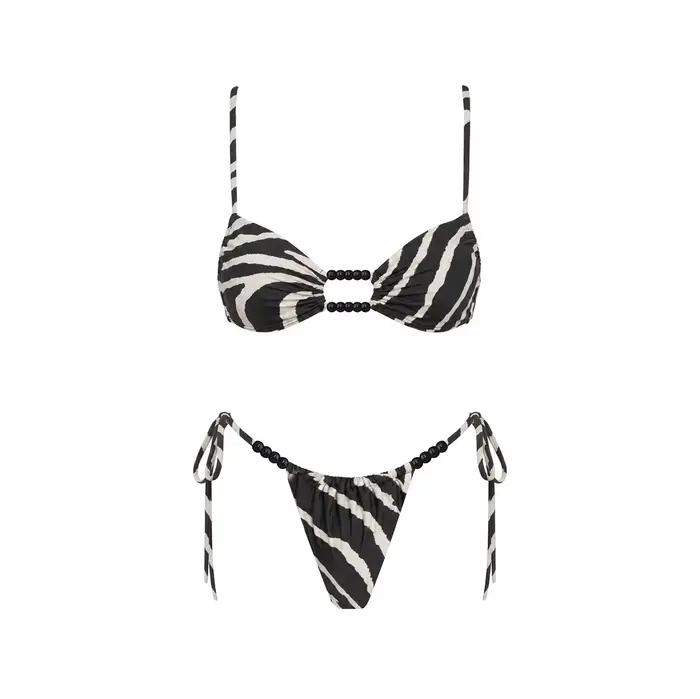 Ensemble bikini 3 pièces Zebra, maillot de bain sexy pour femme, nouvelle collection 2026, maillot d