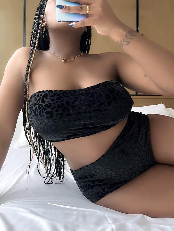 0XL-4XL nouveau Bikini léopard grande taille grande taille maillots de bain femmes maillot de bain f