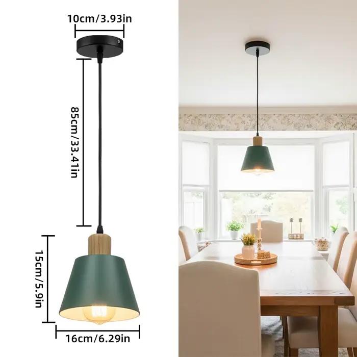 Lampe suspendue moderne, abat-jour vintage industriel, luminaire suspendu pour salle à manger, cuisi