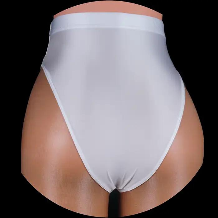 Culotte de bikini brillante à coupe haute pour femmes, maillot de bain TiXI, caleçon pour hommes, gr