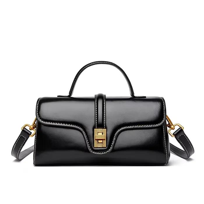 Sacs à main de luxe en cuir véritable pour femmes, sacs à bandoulière de styliste pour dames, sacs à