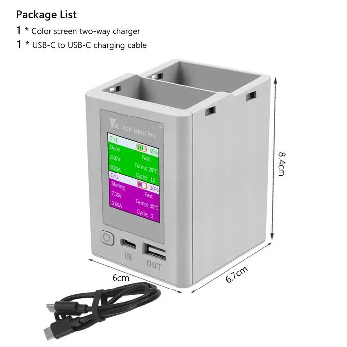 Pour DJI Mini 4 Pro/Mini 3 Pro majordome de charge affichage numérique Hub de charge batterie charge