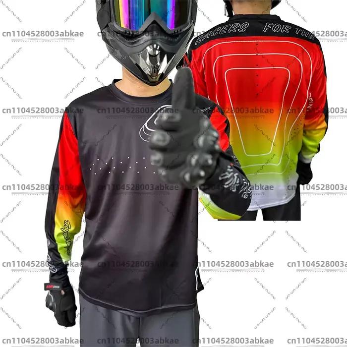 Real shot maillot de descente pour hommes DH maillot de motocross tld vêtements de cyclisme chemise 