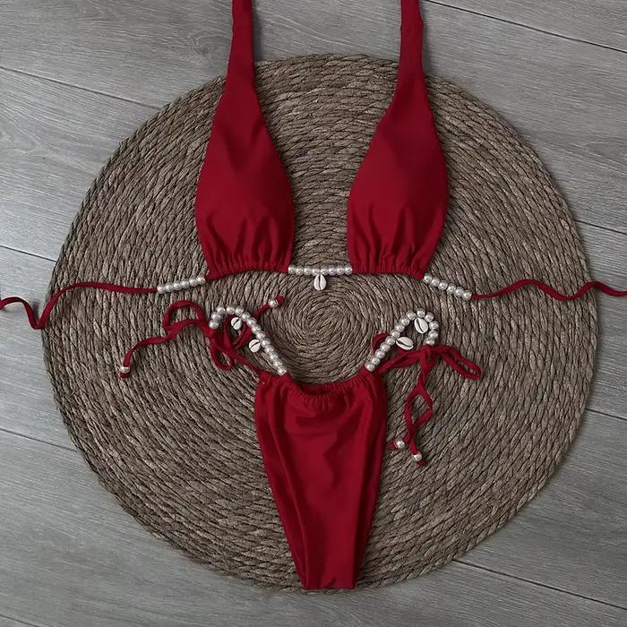 Sexy Micro String Bikini 2024 Femmes Maillot De Bain Maillot De Bain Pour Femme Bikinis Ensemble Bré