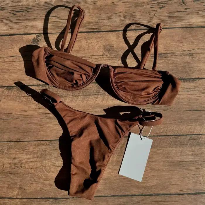 Bandeau Bikini Push Up Femmes Maillots De Bain 2024 Sexy Maillot De Bain Pour Femme Brésilien Ensemb
