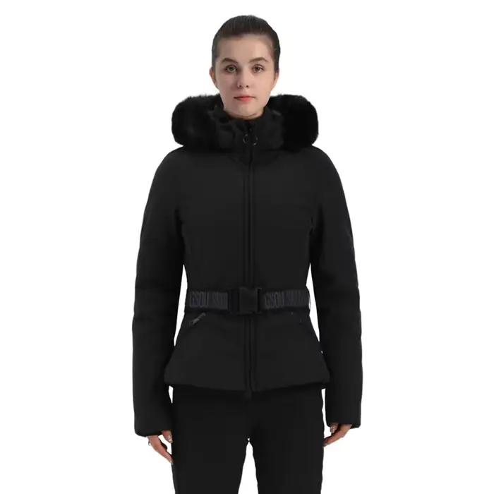 Pardessus de ski à capuche coupe-vent pour femmes, survêtement thermique, vestes de montagne, vêteme
