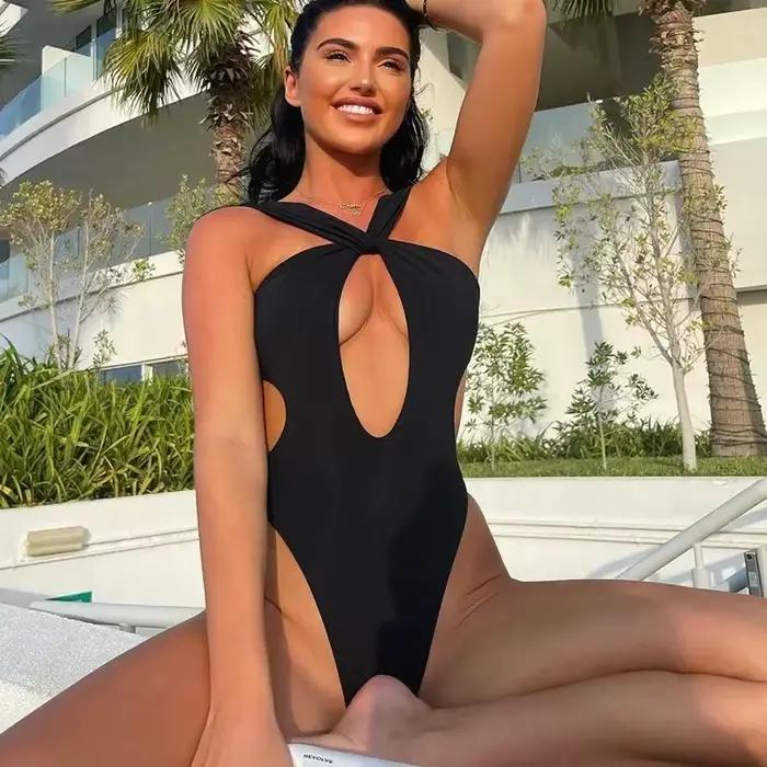 Maillot de bain une pièce imprimé léopard pour femmes, monokini push-up, culotte tanga, bikini sexy,