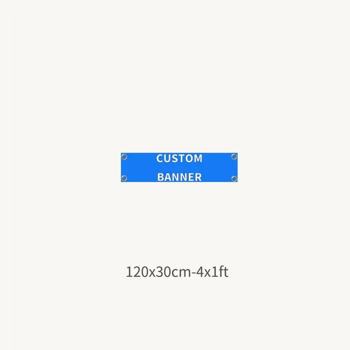 Bannière en polyester personnalisée 1p pour une utilisation intérieure et extérieure – Bannière avec