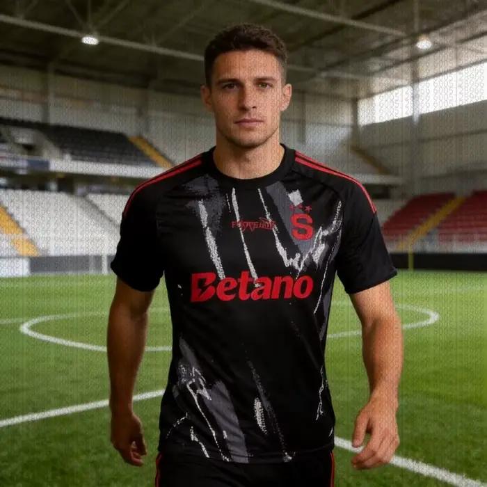 Nouveau Maillot de Foot Domicile Sparta Prague 2026 pour Homme – T-shirt Décontracté à Séchage Rapid