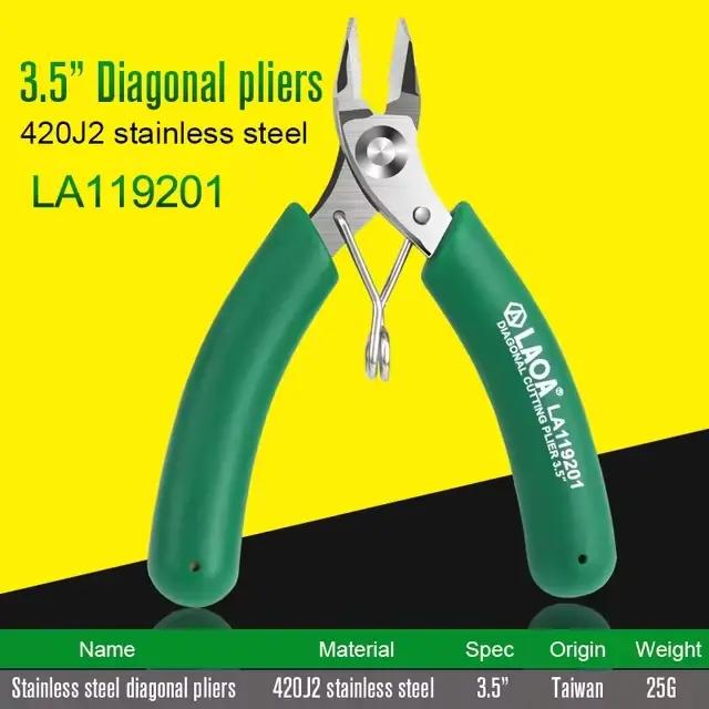 LAOA – Mini coupe latérale en acier inoxydable de 3.5 pouces, pince à Long nez, petite coupe, ciseau