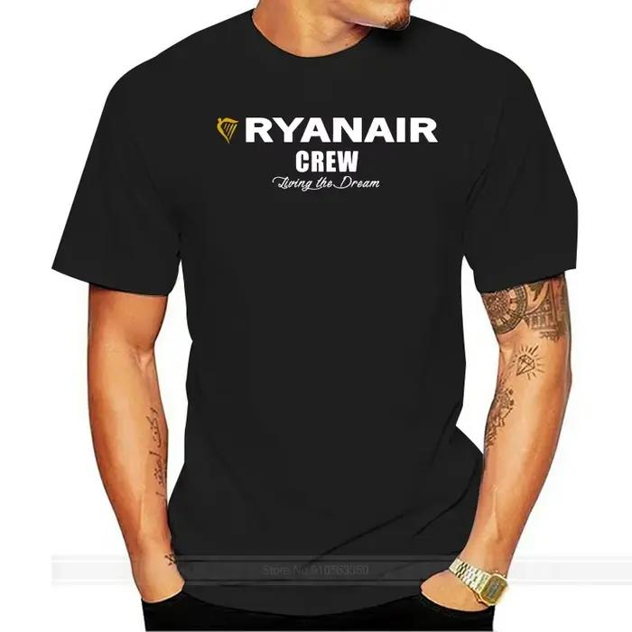 RYANAIR CREW T Coalition-AIRLINE T Coalition-'RYANAIR LVING THE DREAM T Coalition Intéressant manche
