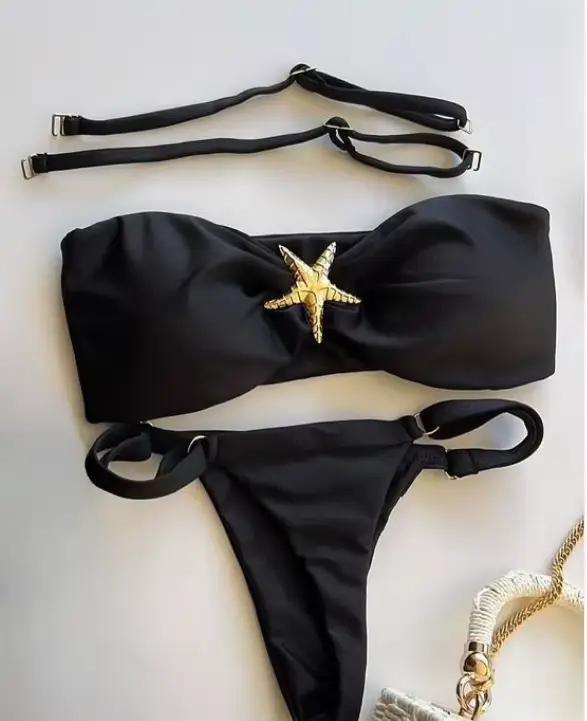 Nouveau Maillot de Bain Bikini Étoile de Mer 2026 – Ensemble Uni, Tenue de Plage Brésilienne, Biquin