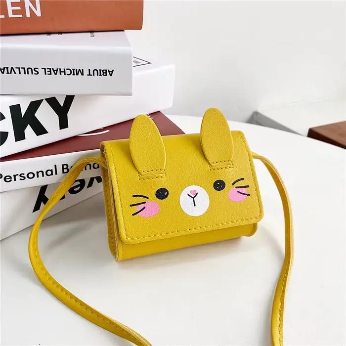 Petits sacs à bandoulière lapin mignon pour enfants, accessoires pour enfants, mini porte-monnaie, s