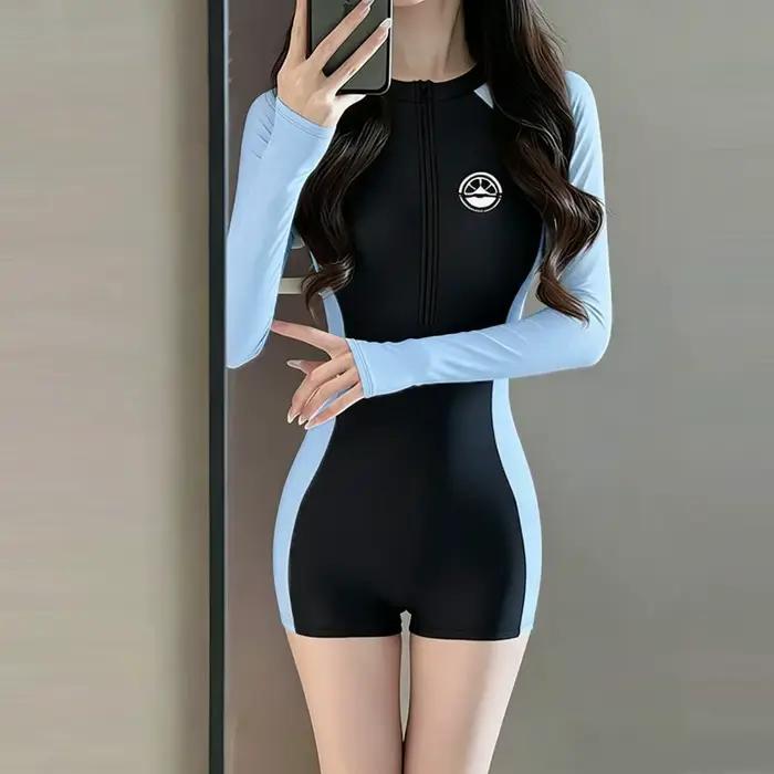 Maillot de bain une pièce conservateur pour femme, adapté aux piscines et aux centres de bains therm