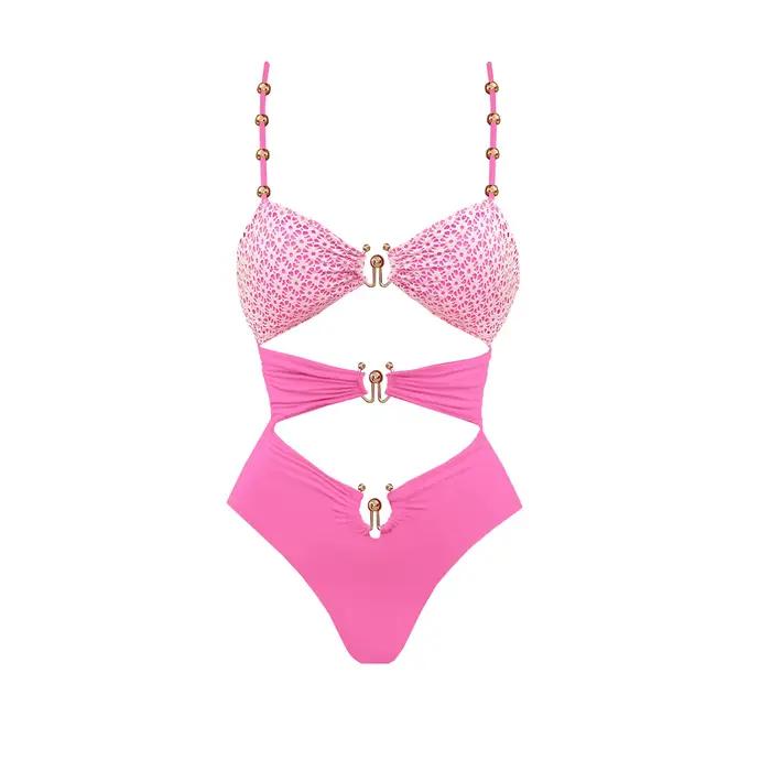2 pièces maillot de bain creux avec couverture Sexy femmes maillots de bain 2025 col en V Bikinis fe