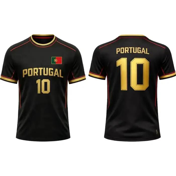 Maillot de l'équipe nationale de football du Portugal, séchage rapide, adapté aux enfants et aux adu