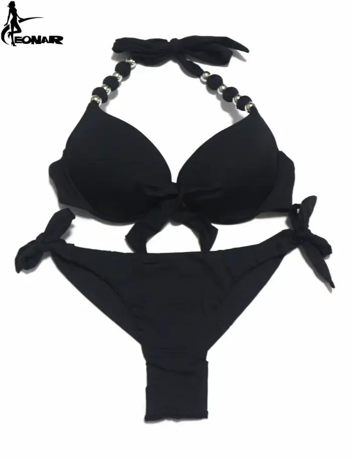 EONAR Push Up Bikini femmes pansement maillots de bain brésilien coupe bas Bikini ensemble maillots 