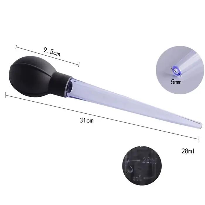 Grand pipertte de 31cm avec échelle, tube de mesure compte-gouttes en plastique et silicone, outils 