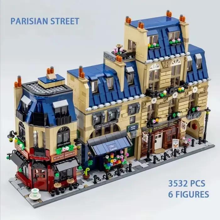 3532 pièces, Architecture parisienne, Façades modulaires de style Haussmann, Vue sur rue créative, 9