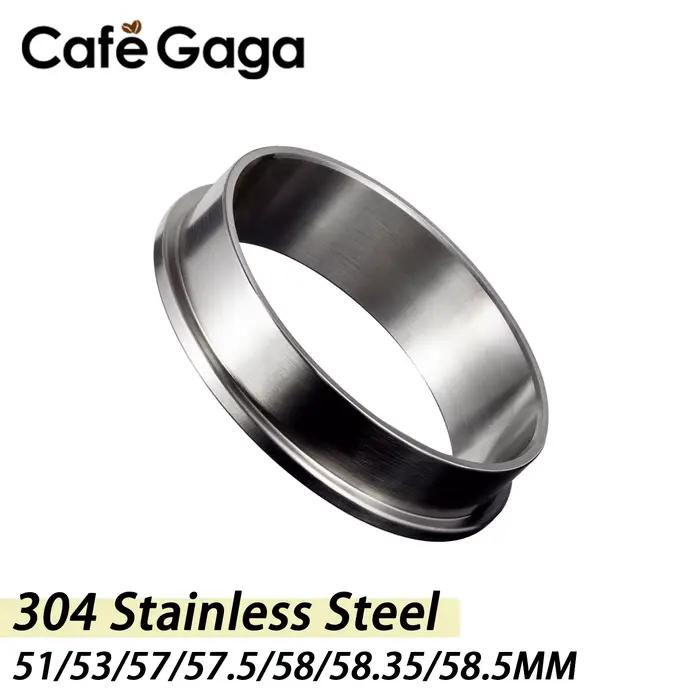 Anneau de Dosage de Café Expresso en Acier Inoxydable 58.35, Porte-Filtre de Remplacement, 51mm 53mm