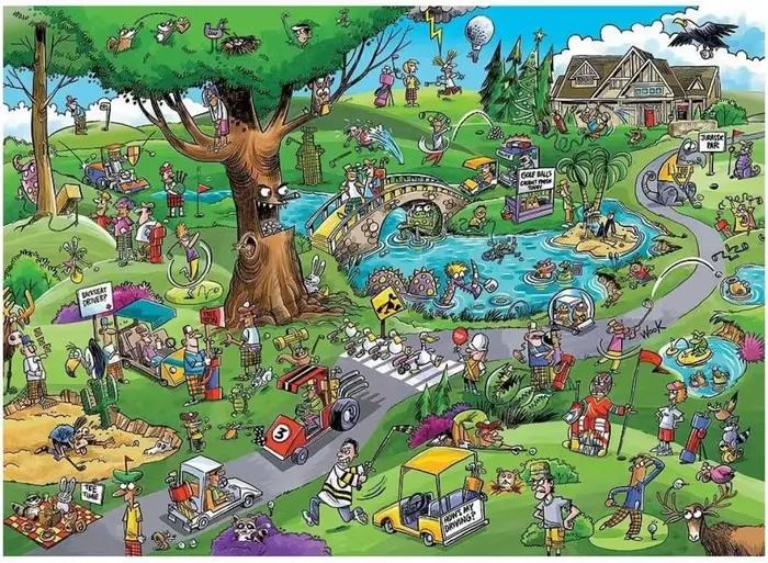 1000/500/300/120 Pieces Outdoor Play Cartoon Jigsaw Puzzles for Adults Home Decor Challenging Family