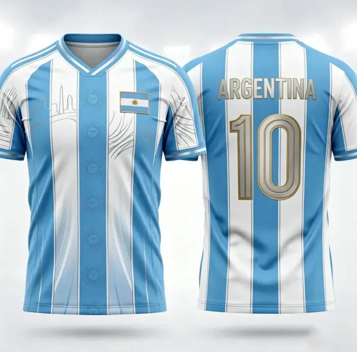 Nouveau T-shirt Homme Argentine 2026 – Idéal pour le Quotidien et l'Entraînement – Tendance