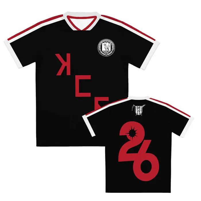Maillot de football MCR The Black Parade Tour 2026 My Chemical Romance, t-shirts de football unisexe