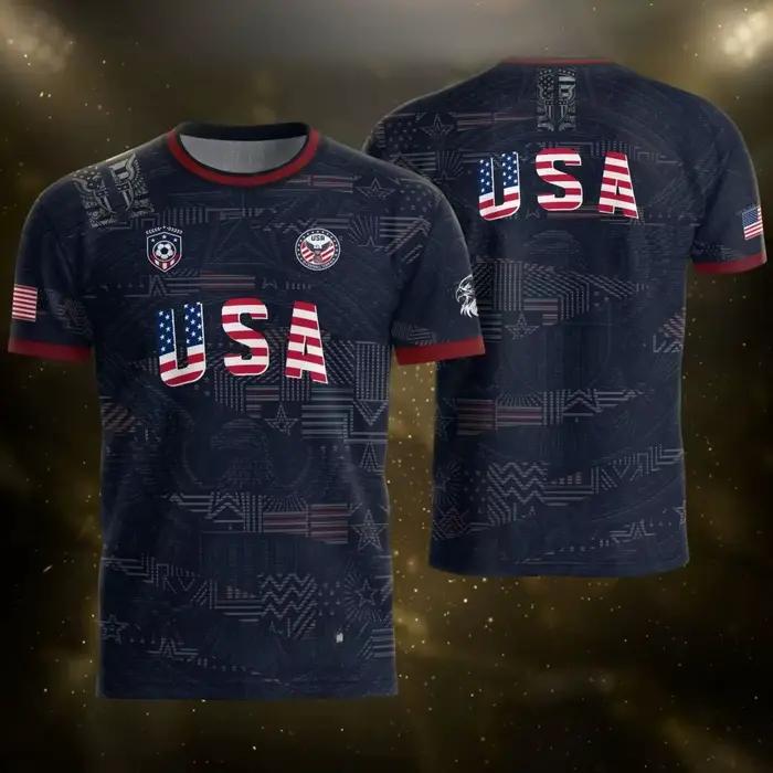 Maillot de football américain 2026 – Maillot de l'équipe nationale des États-Unis – T-shirt de sport