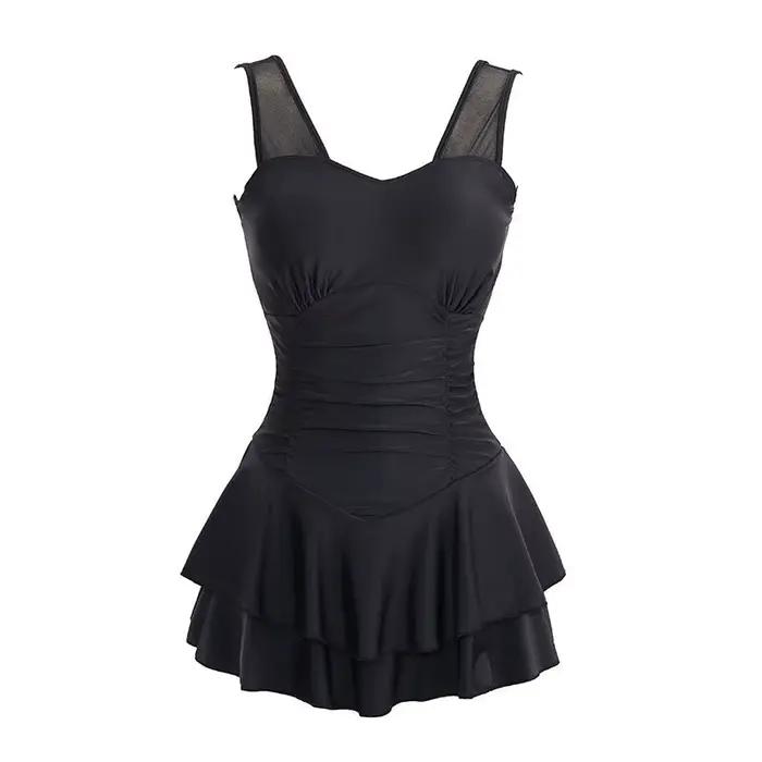 Nouveau maillot de bain une pièce coréen féminin, moulant et dos nu, avec jupe, sexy et tendance, vê
