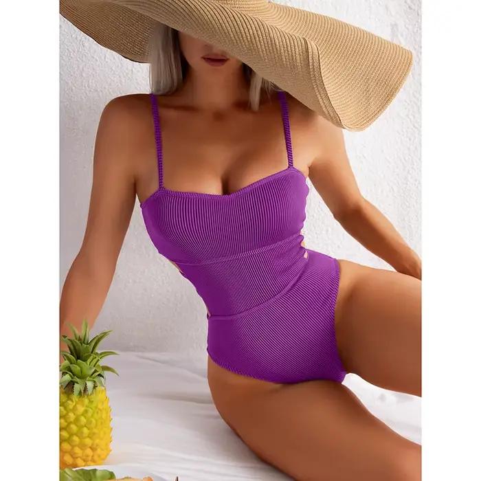 Maillot de bain une pièce 2026, maillot de bain uni pour femmes, maillot de bain une pièce, vêtement