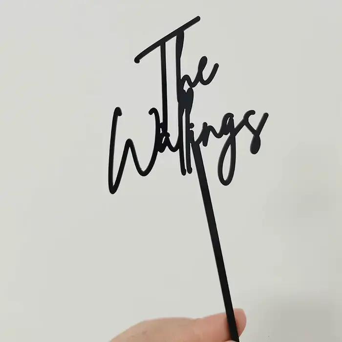 Bâtonnets de calligraphie personnalisés, 100 pièces, agitateurs de clics de nom personnalisés, acces