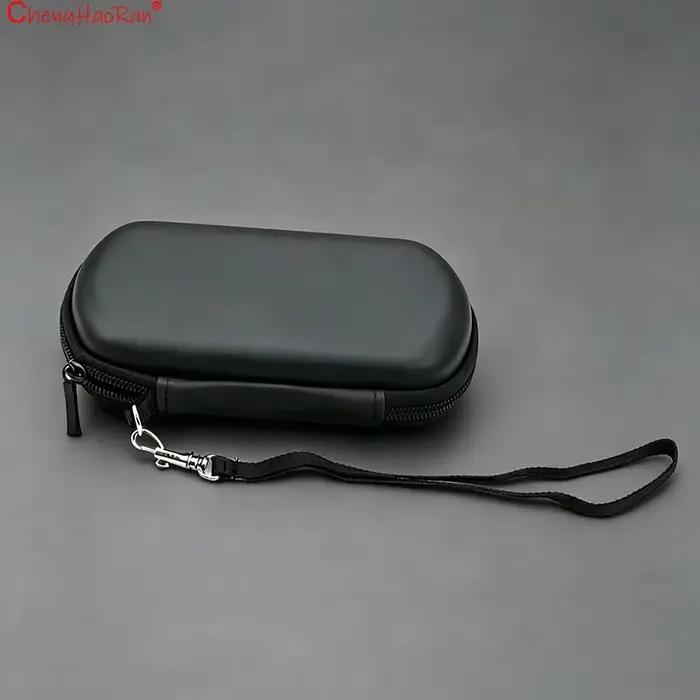 ChengHaoRan 1 sac de rangement rigide noir pour PSP GO, sac de protection anti-poussière avec 1 cord