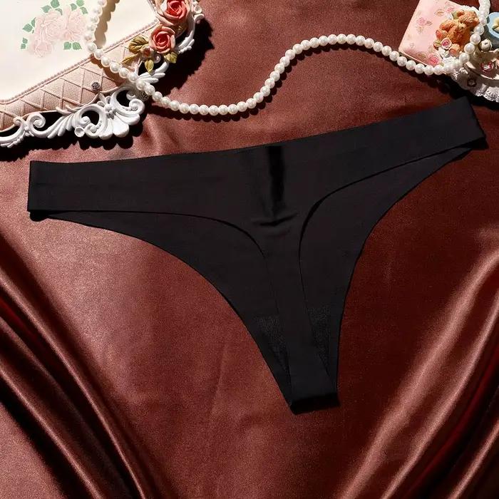 Femmes string g cordes Sexy Femme sans couture culottes sous-vêtements taille basse Stretch String F