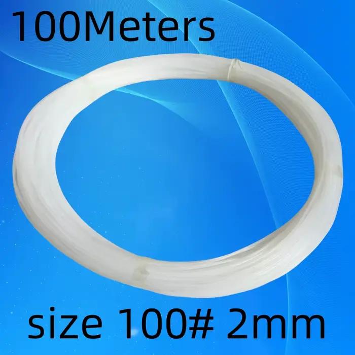 Rompin-Ligne de pêche de grande taille, 100m, fibre optique extra transparente, en nylon, pour batea