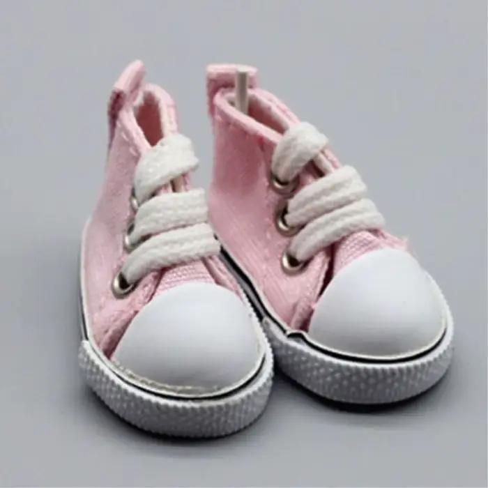 Accessoires pour enfants, mini-chaussures 1/6, chaussures de 5 cm, chaussures en toile, baskets