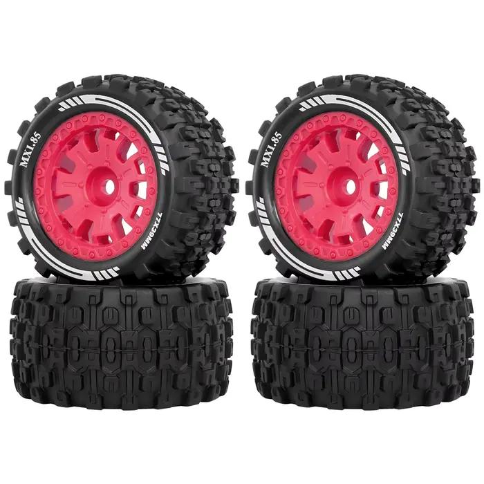 OGRC 1/18 RC roues et pneus 12mm pneu hexagonal 77mm * 39mm pour ARRMA 1/18 Typhon granit Grom pièce