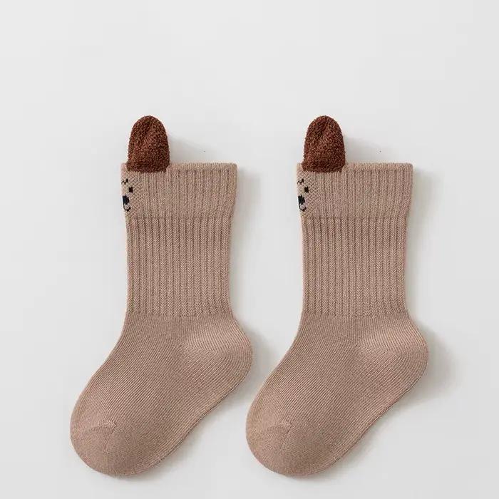 Chaussettes mignonnes en coton doux pour filles et garçons, chaussettes courtes pour bébés garçons e