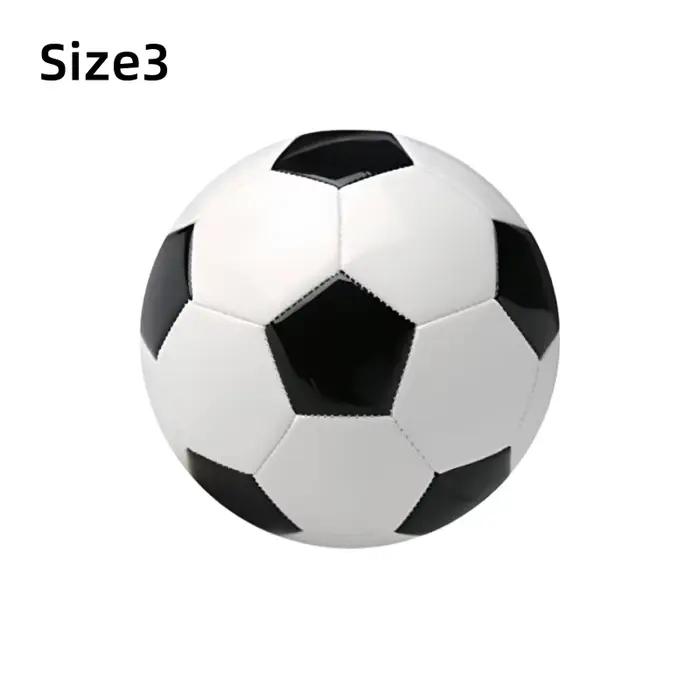 Ballon de football taille 3/5, taille et poids officiels – Classique noir et blanc – Pour une utilis