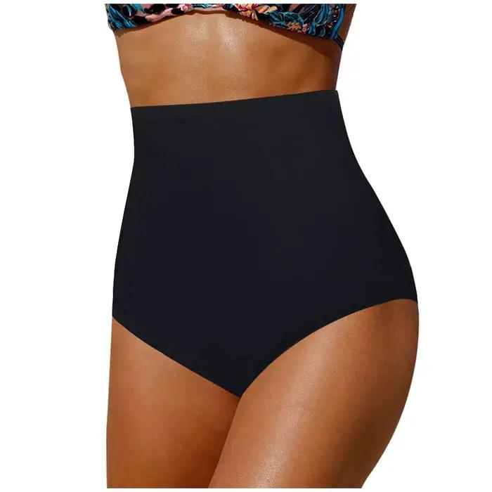 Maillot de bain taille haute pour femme, bikini, tankini, couverture complète, vêtements de plage as