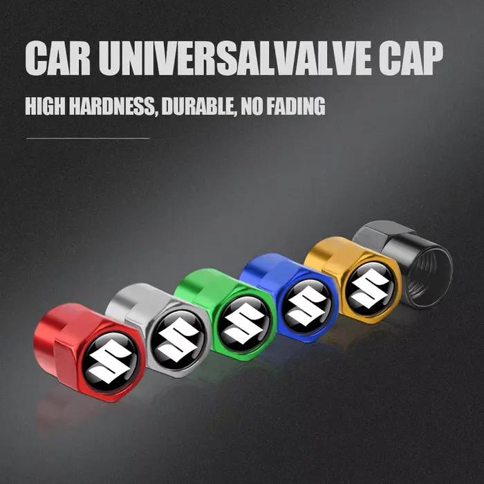 Bouchons de Valve de pneu de roue en aluminium, 4 pièces, étui de tige pour Suzuki Grand Vitara Sx4 
