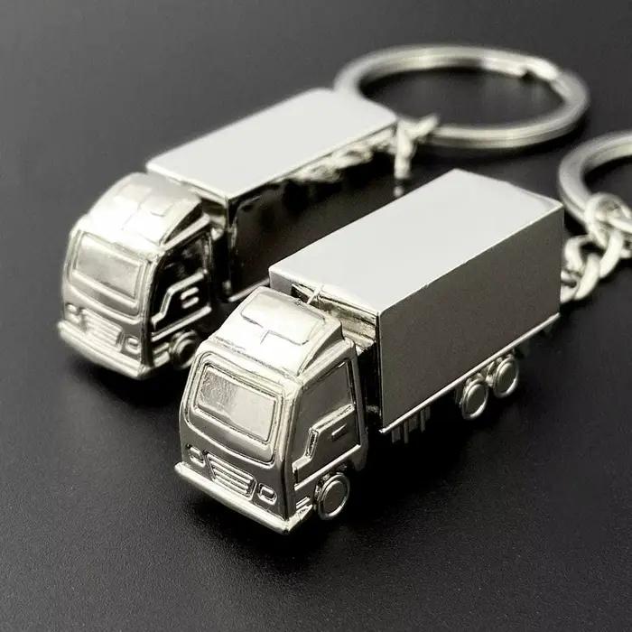Porte-clés en métal personnalisé, design camion, porte-clés de voiture, porte-clés de moto, pendenti
