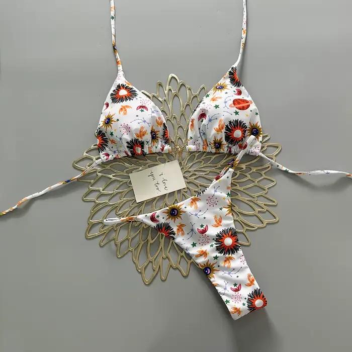 Maillot de bain bikini sexy 2026, nouveau modèle, deux pièces, pour femme, tendance, élégant, à la m