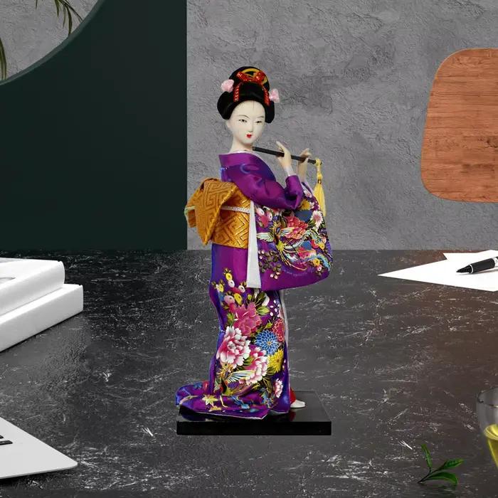 Poupées Geisha ethniques japonaises, Figurines miniatures de 9 pouces, poupée Geisha asiatique Kabuk