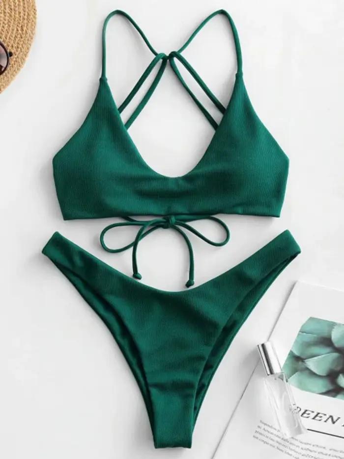 Sexy String Bikini 2025 femmes solide Push Up extrême maillot de bain été maillot de bain pansement 