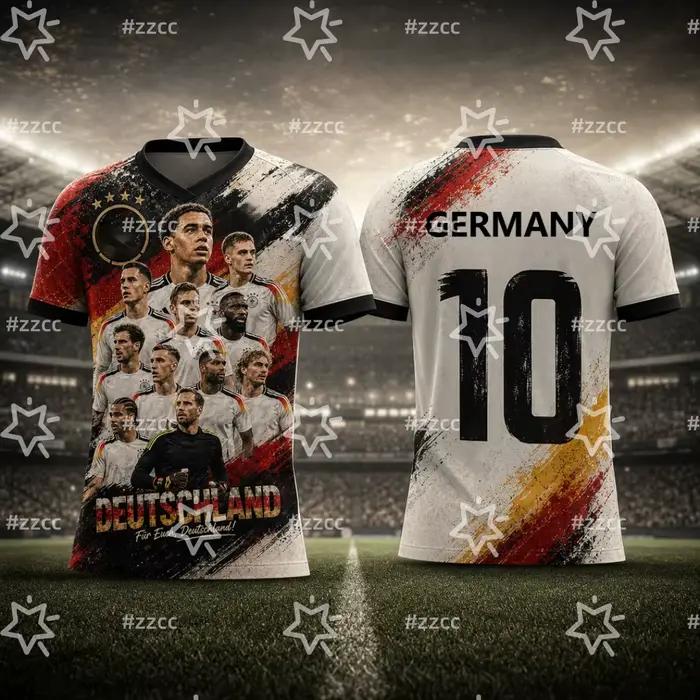 Maillot de football de l'équipe d'Allemagne 2026 MUSIALA – Tenue de match et d'entraînement – T-shir