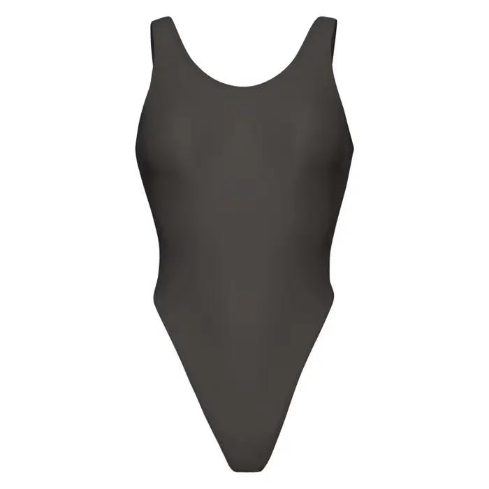 Maillot de bain une pièce sexy pour femme, string, dos ouvert, sans manches, collants creux, costume