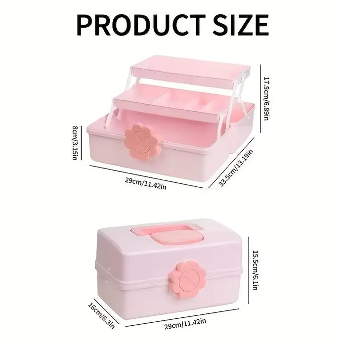 Boîte de rangement d'accessoires multicouche avec couvercle – Parfaite pour ranger les bandeaux, les