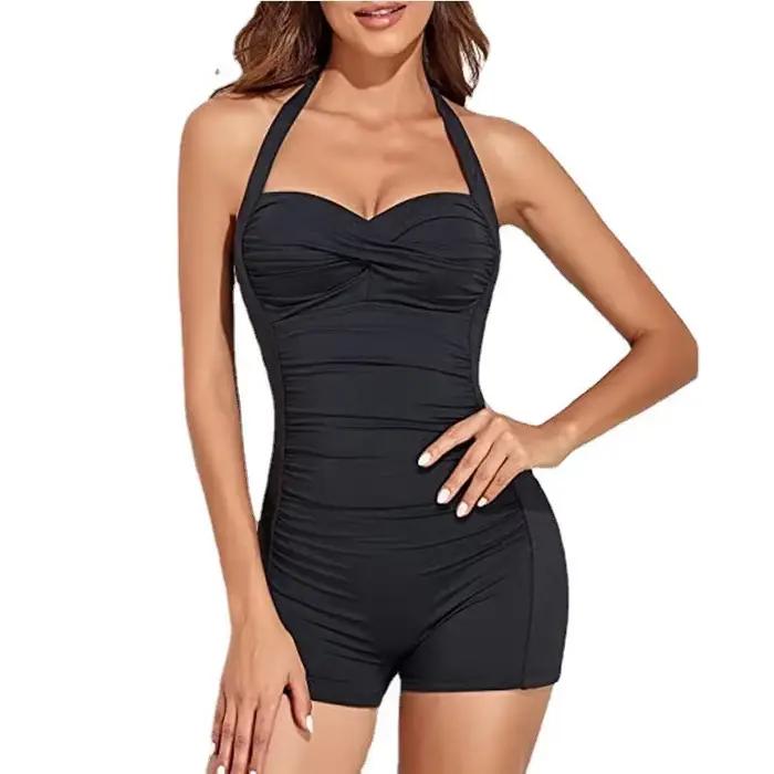 2026 licou une pièce maillot de bain femmes Sexy maillots de bain solide baigneurs maillot de bain f