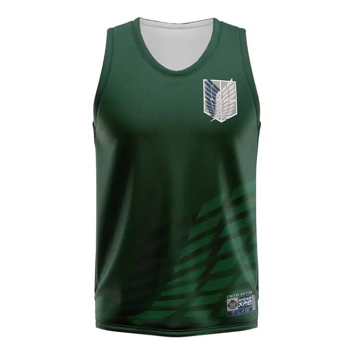 Maillot de basket-ball Bandai The Wings of Freedom, Anime Attack on Titan, pour adultes et enfants, 